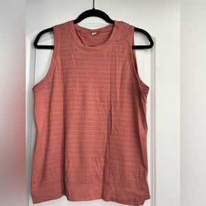 Lululemon Athletica Lulu Lemon Muscle Tee Tank Top Size 10 peach/coral